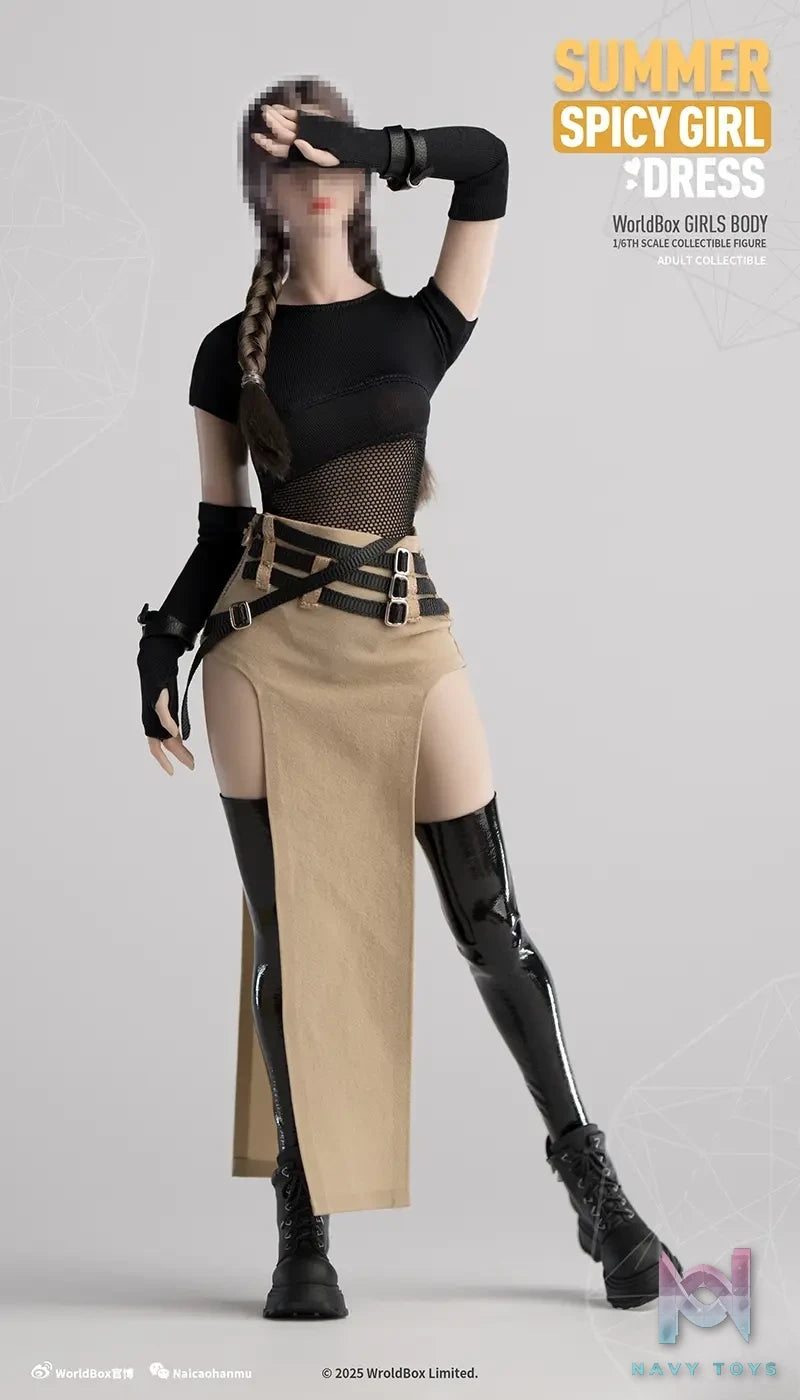 Worldbox – Original 1/6 Spring and Summer Mesh Slit Low Waist Skirt (Licensed)