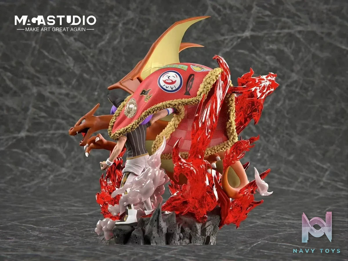 MAGA Studio - Pokémon League Champion Series 1 Galar Region Pokémon Champion Leon resin statue Navy Toys anime figure