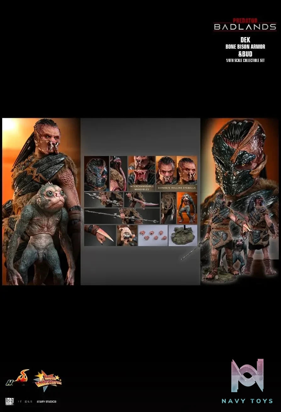 Hottoys – Badlands Dek (Bone Bison Armor) and Bud 1/6th scale Collectible Set MMS873 (Licensed)