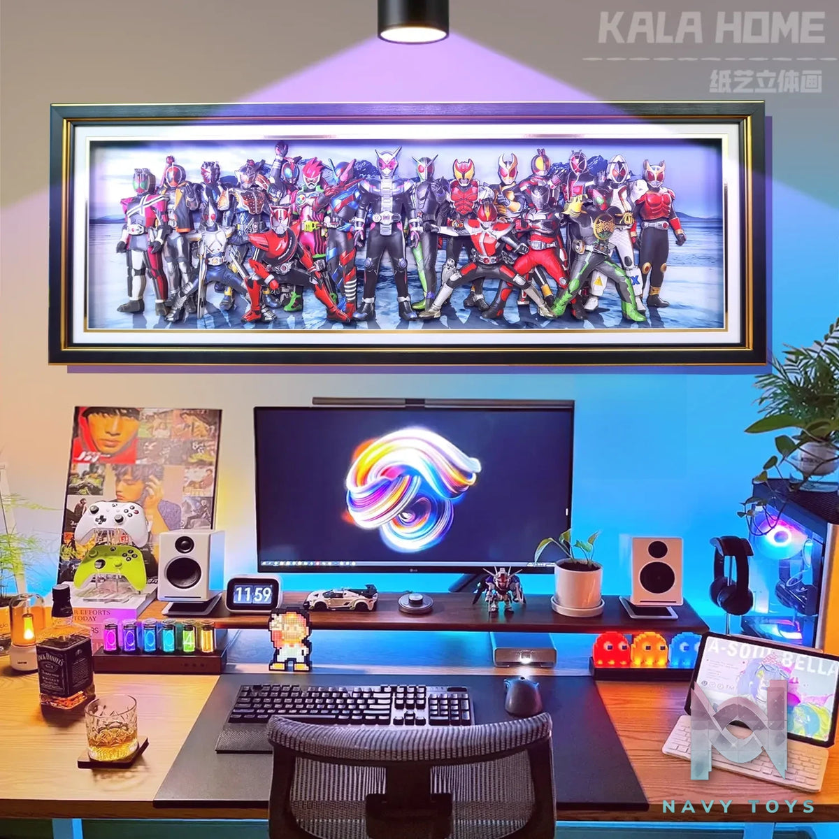 KALA HOME Studio – Kamen Rider Multiple Characters #02 3D Decorative Painting Kamen Rider
