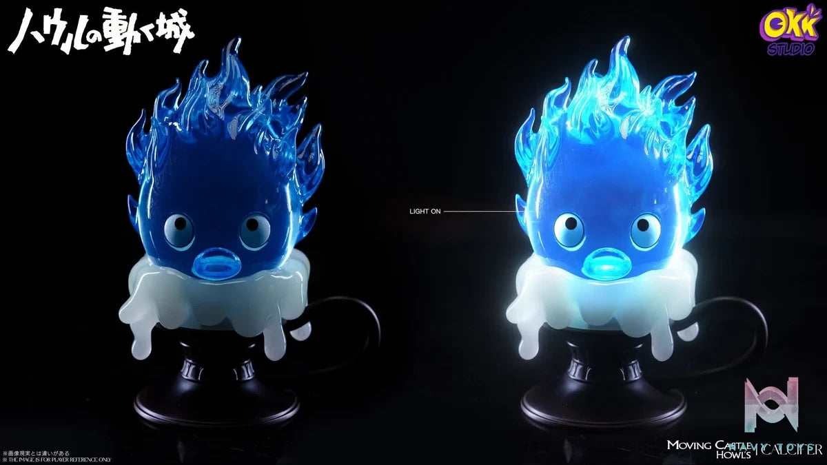 Candlestick Calcifer resin statue Okk Studio anime figure