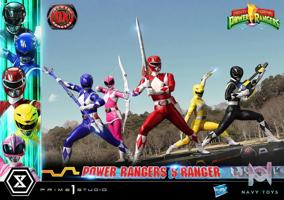 Prime 1 Studio – Premium Masterline Mighty Morphin Power Rangers Power Rangers 5-Ranger Set PMPWR-01 PMPWR-01DX PMPWR-01DXS (Licensed)
