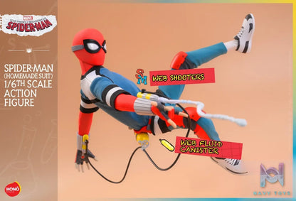 Hottoys & HONO Studio – Marvel Your Friendly Neighborhood Spider-Man (Homemade Suit) Action Figure HS07 (Licensed)