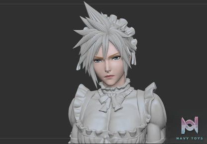 Scarlet Studio – Cross-dressing Cloud in a Maid Outfit Final Fantasy