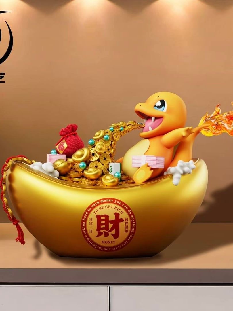Fortune Charmander - Pokemon - Ke Yi Mo Wan Studio resin statue Ke Yi Mo Wan Studio anime figure