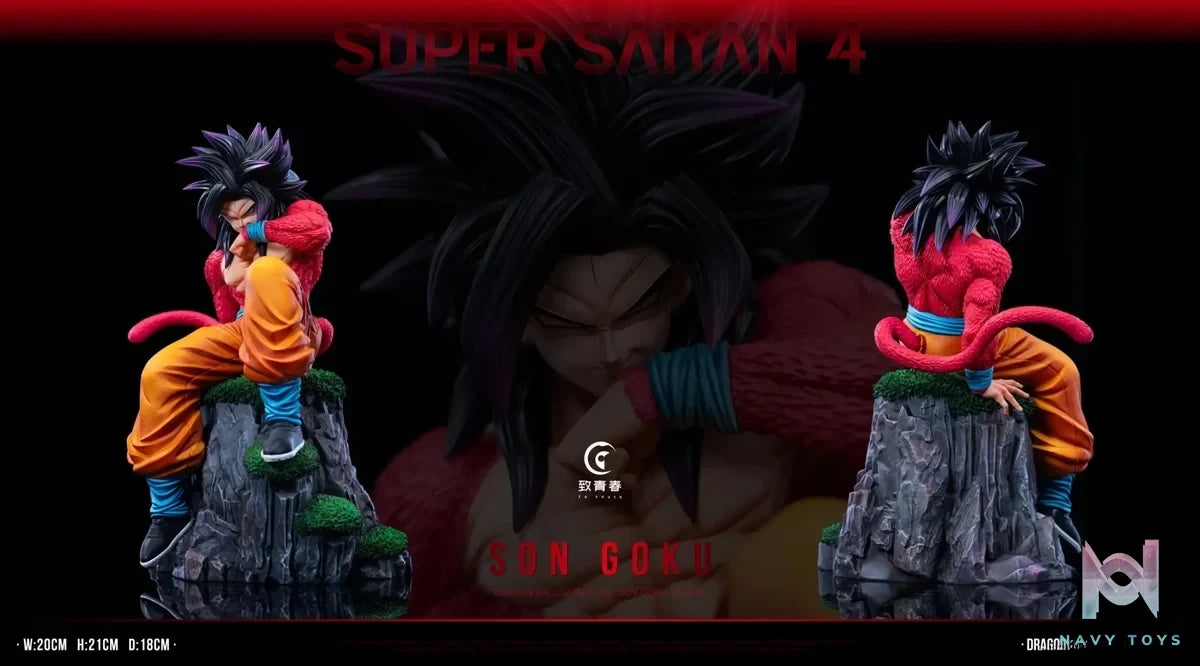 To youth Studio - Dragon Ball Super Saiyan 4 Son Goku & Vegeta resin statue Navy Toys anime figure