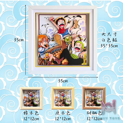 Aotupanda Studio – One Piece Dream Sailing Comic Luffy 3D Decorative Painting