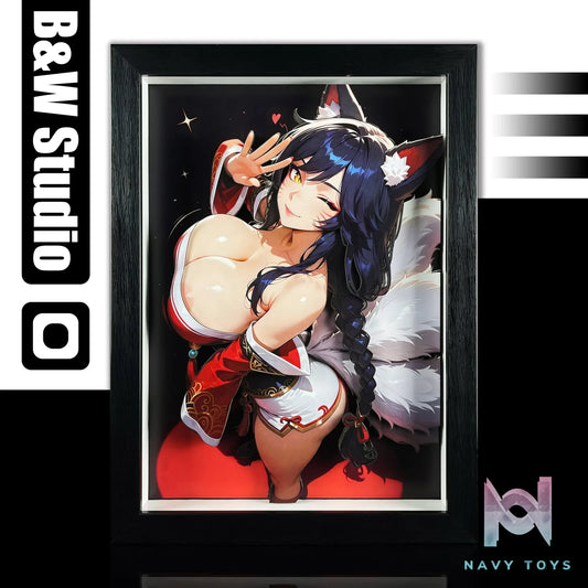 B&W Studio – Ahri 3D Decorative Painting League of Legends