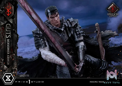 Ultimate Premium Masterline Berserk Guts, Berserker Armor Unleash Edition UPMBR-17 UPMBR-17DX(Licensed) - Prime 1 Studio resin statue Navy Toys anime figure