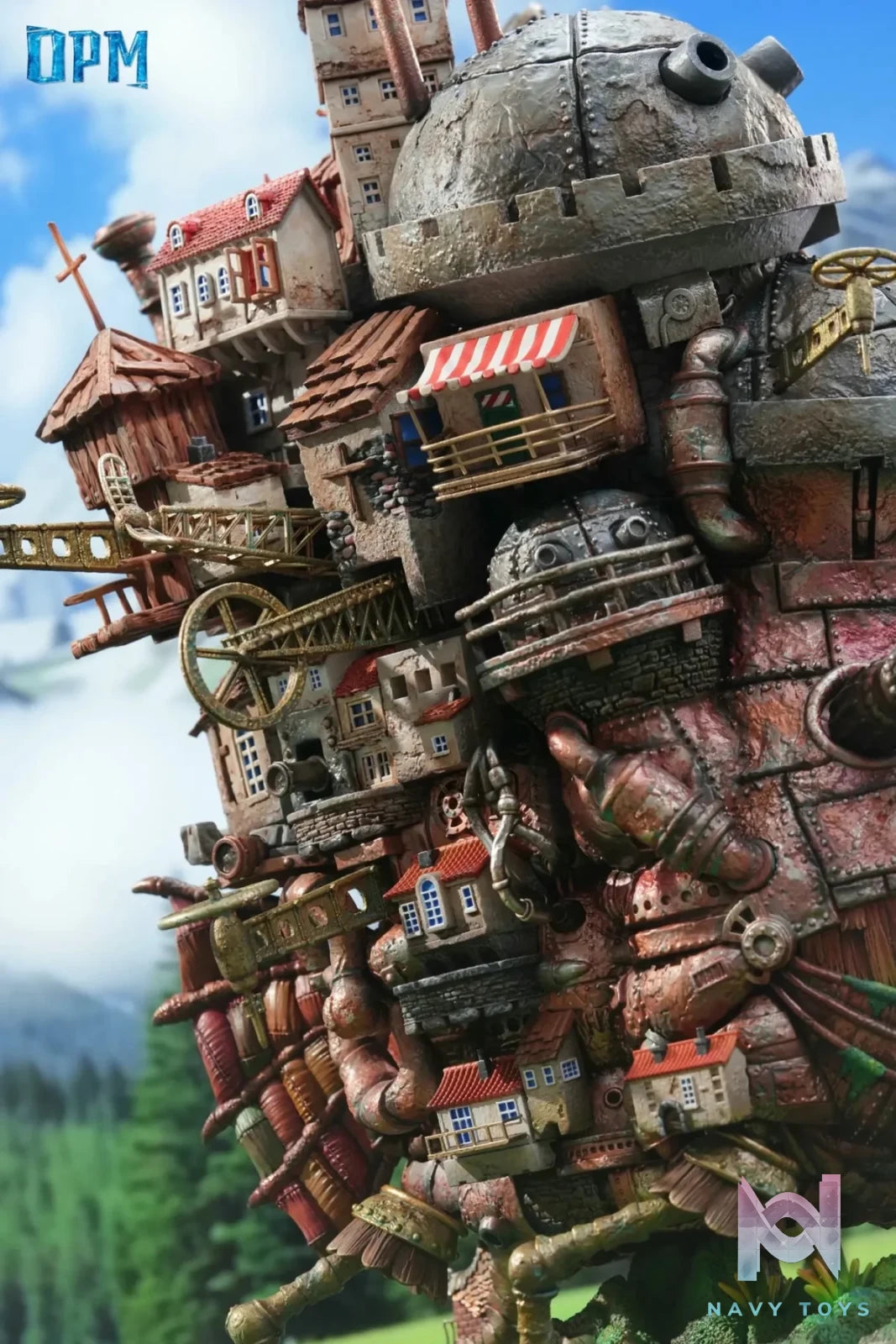 OPM Studio - Howl's Moving Castle Hayao Miyazaki Desktop 009 Moving Castle resin statue Navy Toys anime figure