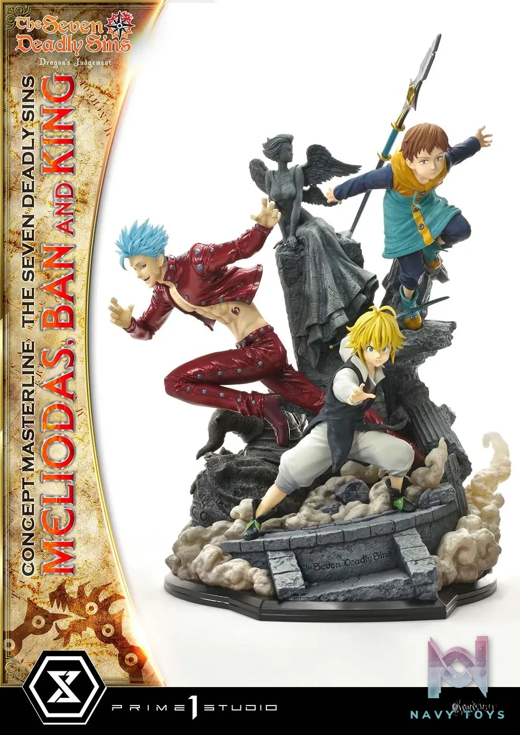Prime 1 Studio – Concept Masterline The Seven Deadly Sins Meliodas, Ban and King CMNTZ-01 CMNTZ-01DXS (Licensed)