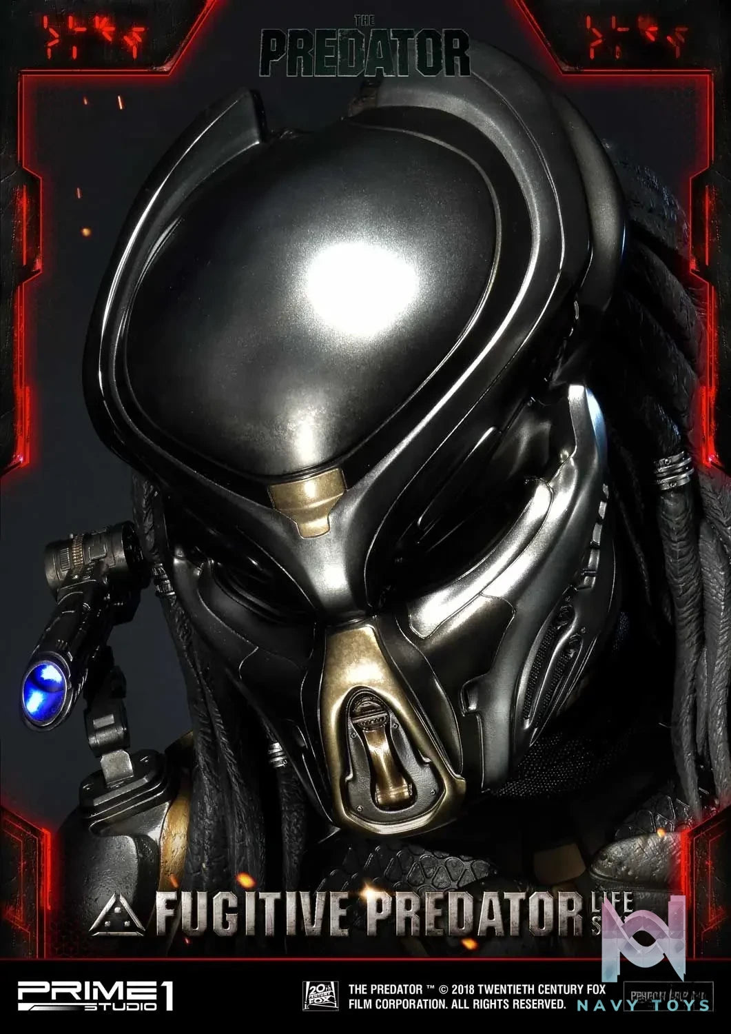 Prime 1 Studio – Life Size Bust The Predator (Film) Fugitive Predator LSTPR-01 LSTPR-01DX (Licensed)