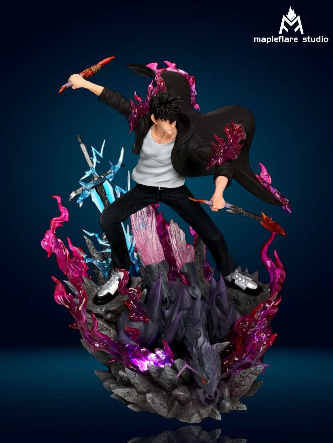 Sung Jinwoo & Cha Hea In resin statue Mapleflare Studio anime figure