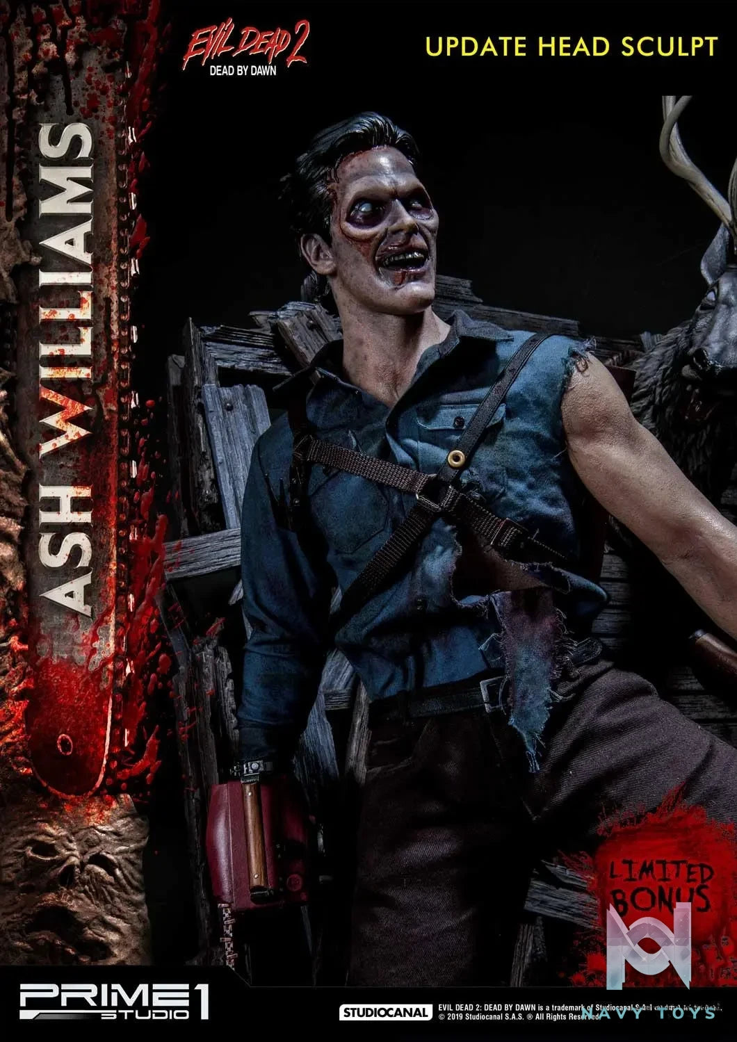 Prime 1 Studio – Museum Masterline Evil Dead 2: Dead By Dawn (Film) Ash Williams MMED2-01 MMED2-01EX MMED2-01EXS (Licensed)