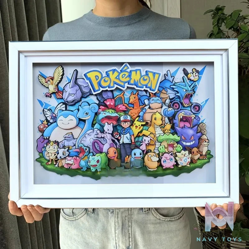 KALA HOME Studio – Pokémon Multiple Characters #04 3D Decorative Painting Pokémon