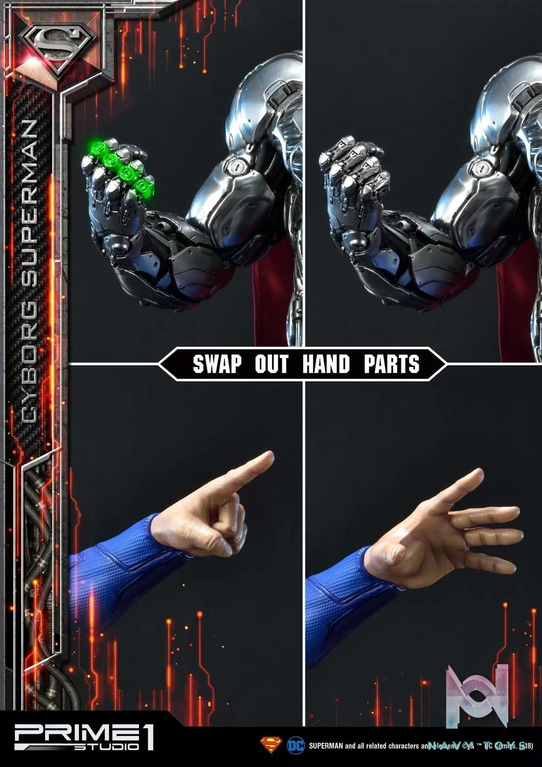 Cyborg Superman - Superman - Prime 1 Studio (MMDC - 32) resin statue Prime 1 Studio anime figure