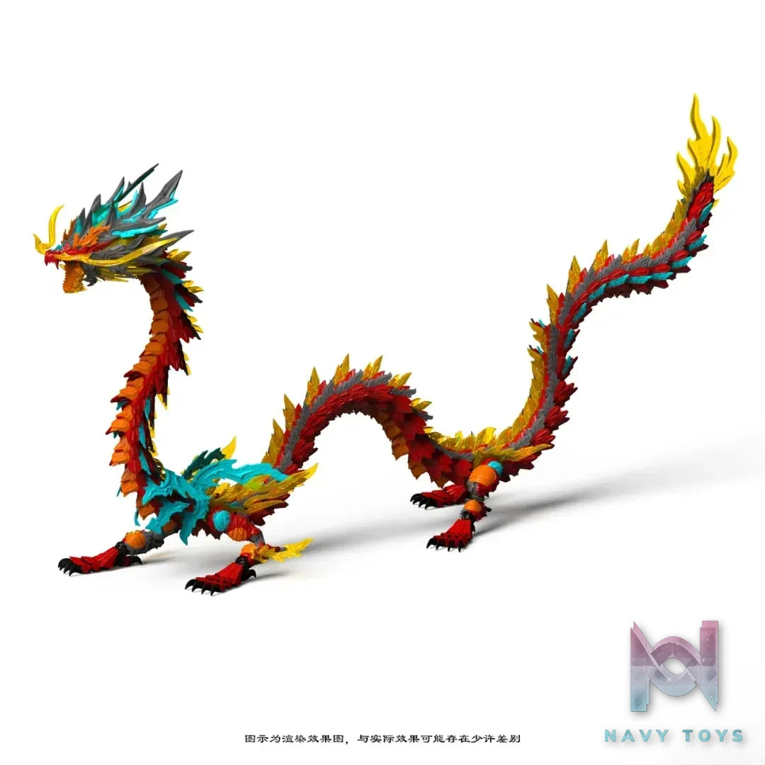 Shen Xing Ke Ji – Original Red Dragon King alloy frame with lights assembly model (Licensed)