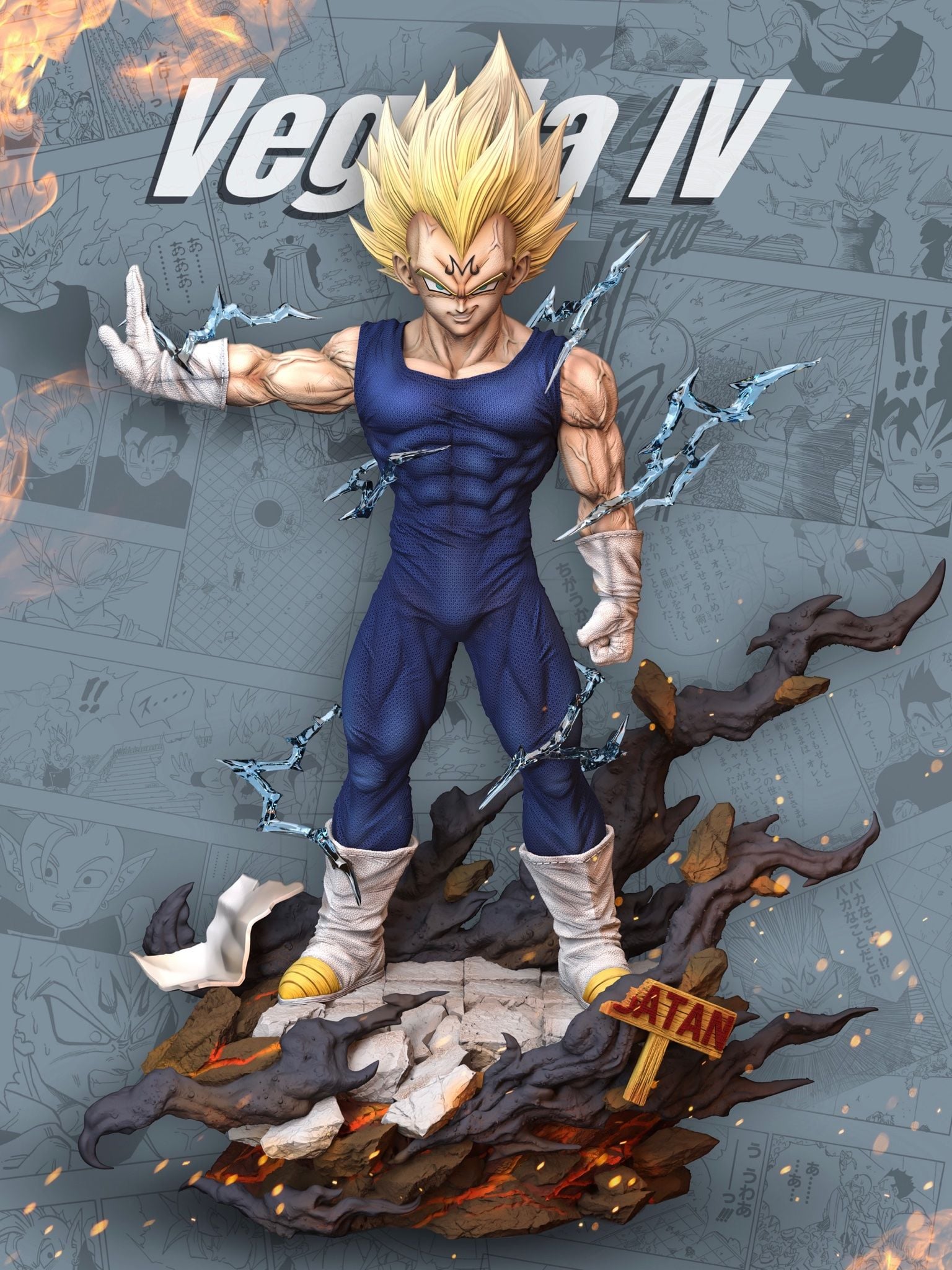 Majin Vegeta - Dragonball - Hero Belief Studio resin statue hero belief studio anime figure