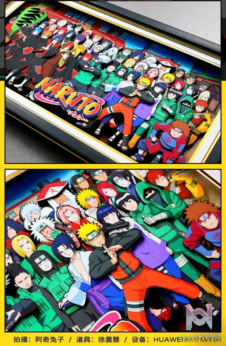 Yu Zhi Jiang Studio – Naruto Multiple Characters Series #2 3D Decorative Painting Naruto