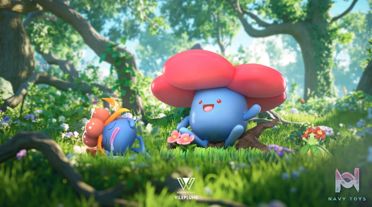 Wonder Studio – Pokémon Vileplume Evolution Set & Tangela Evolution Set