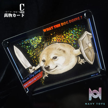 B&W Studio – What the Dog Doing MBC Manbutsu Card #4 Original