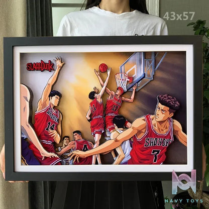 KALA HOME Studio – Slam Dunk Multiple Characters #06 3D Decorative Painting Slam Dunk