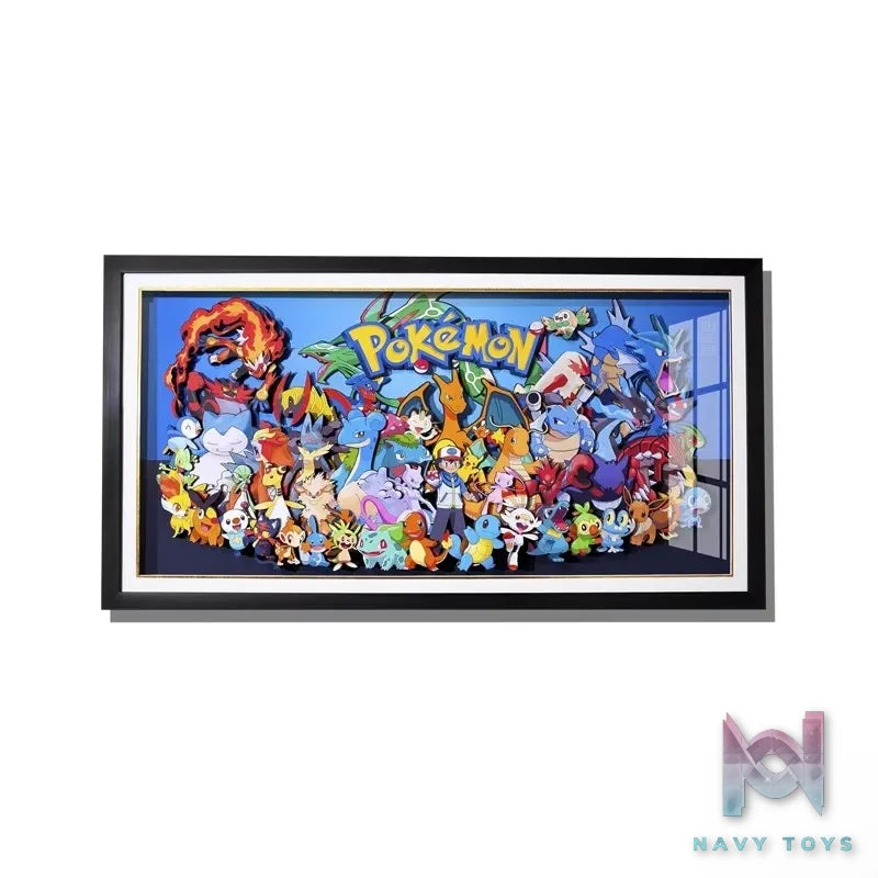 Yu Zhi Jiang Studio – Pokémon Multiple Characters Series #3 3D Decorative Painting Pokémon