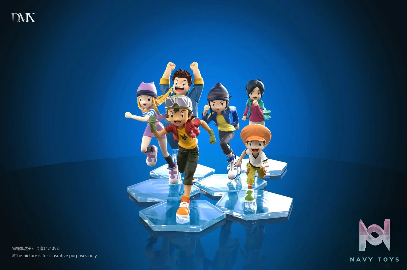 DMX Studio – Digimon Frontier Protagonists Running Set