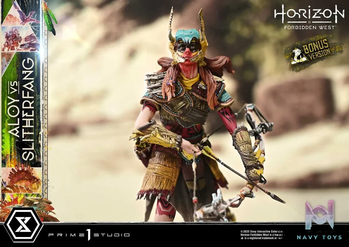 Prime 1 Studio – Ultimate Diorama Masterline Horizon Forbidden West Aloy vs. The Slitherfang UDMHFW-01 UDMHFW-01S (Licensed)