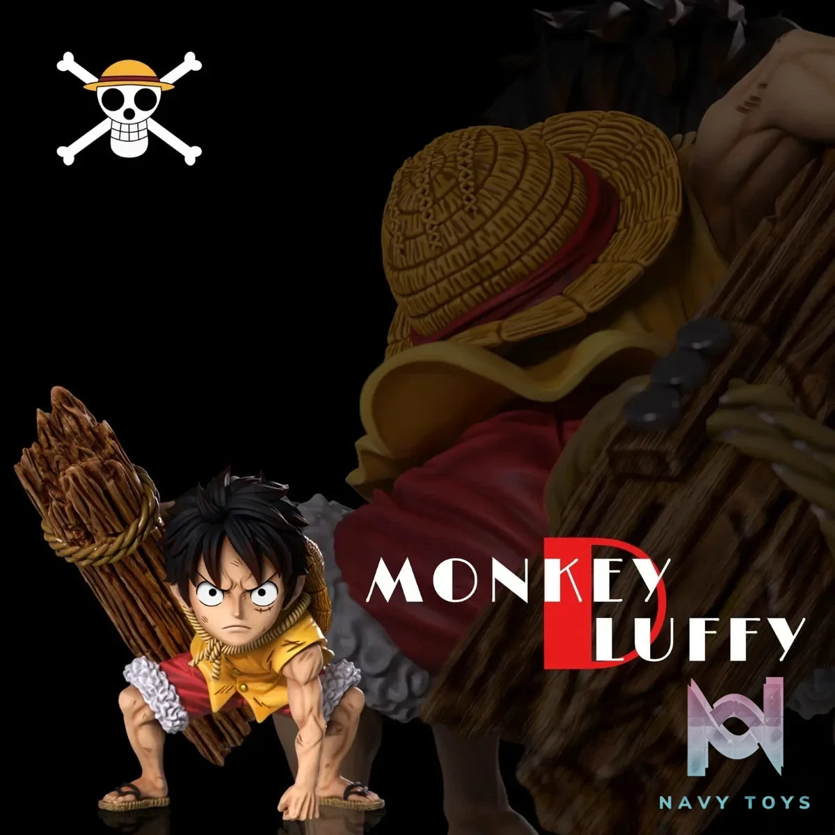 A+ Studio - One Piece Luffy Series Summit War Saga Luffy resin statue Navy Toys anime figure