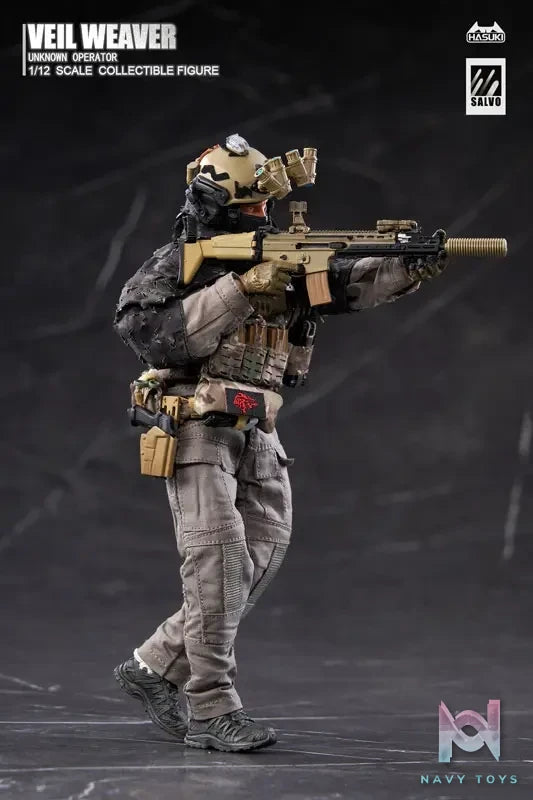 HASUKI – SALVO Series SA04 Veil Weaver 1/12 Complete Model Action Figure (Licensed)