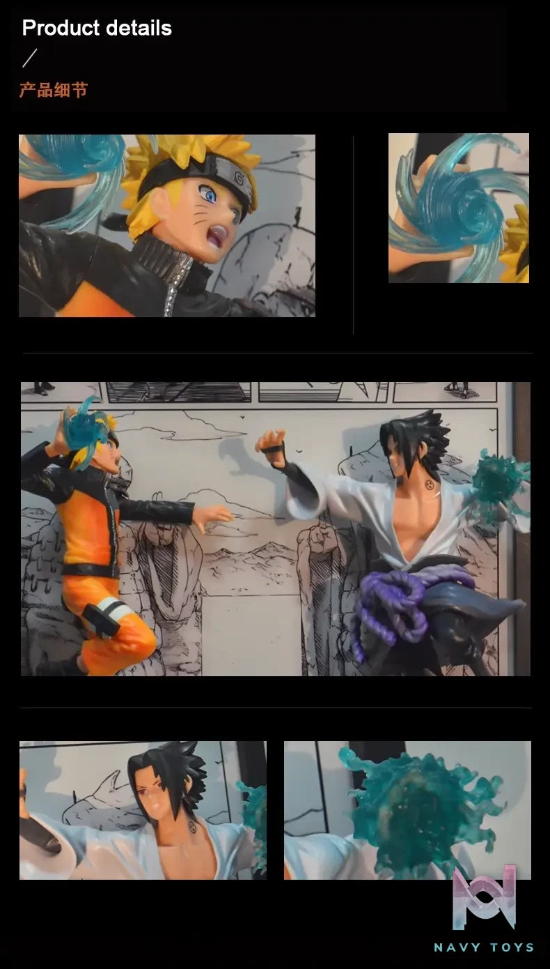 Time tree Studio – Naruto Uchiha Sasuke & Uzumaki Naruto Decorative 3D Stereoscopic Painting