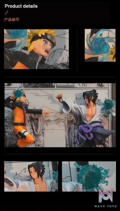 Time tree Studio – Naruto Uchiha Sasuke & Uzumaki Naruto Decorative 3D Stereoscopic Painting
