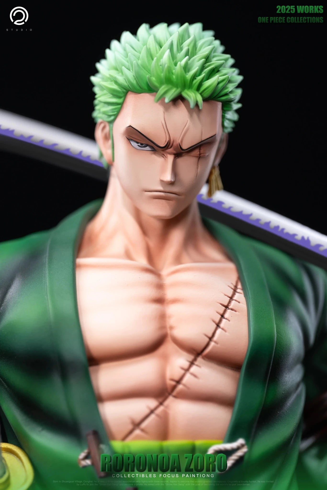 C2 Studio - One Piece Straw Hat Pirates Two Years Later 8 Zoro resin statue Navy Toys anime figure