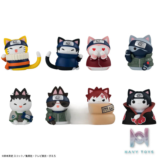 MegaHouse – MEGA CAT PROJECT NARUTO Nyaruto! Konoha’s Cheerful Cats Part REBOOT 8Pack BOX (Licensed)