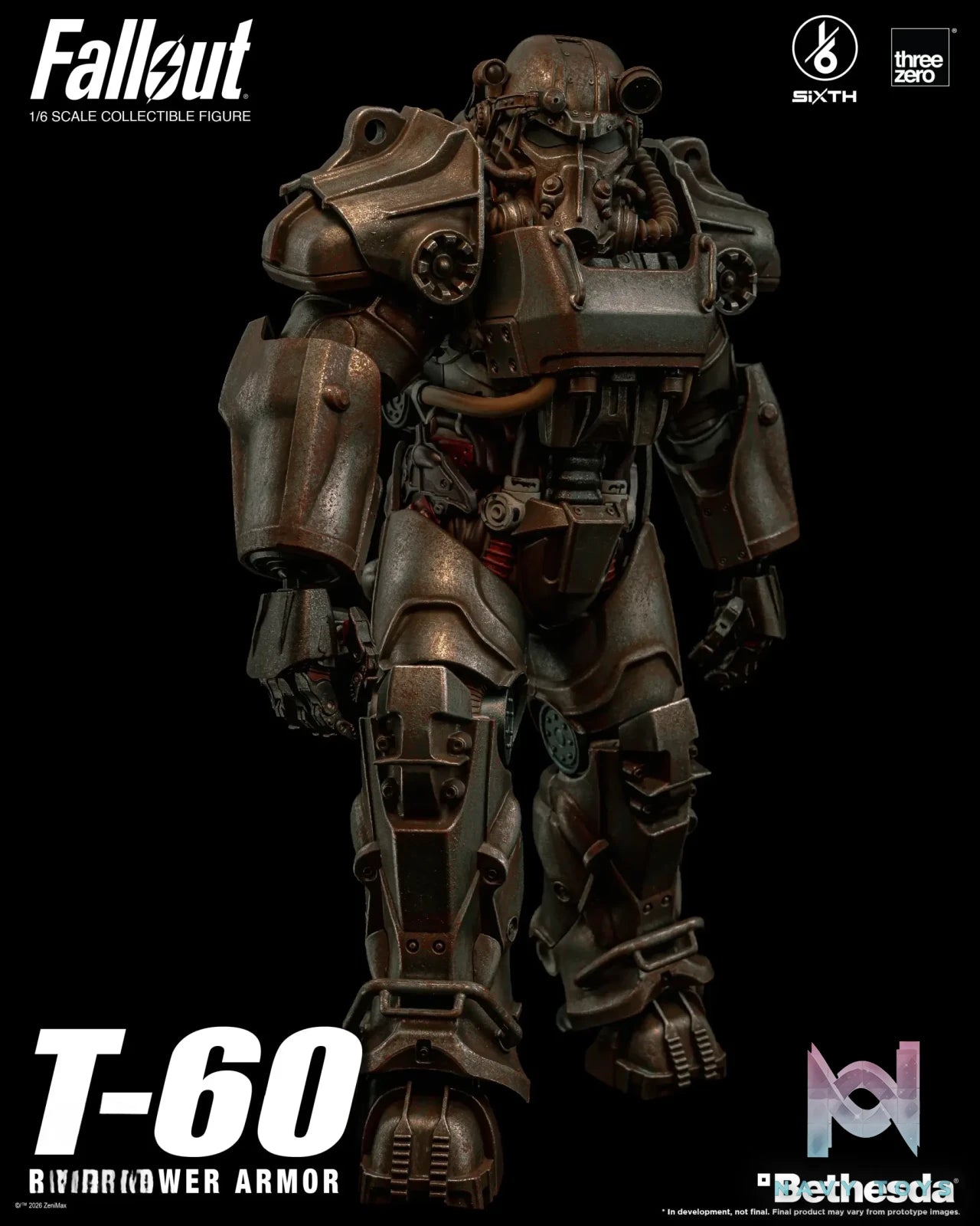Threezero – Fallout 1/6 T-60 Rust Power Armor 3Z10050W0 (Licensed)