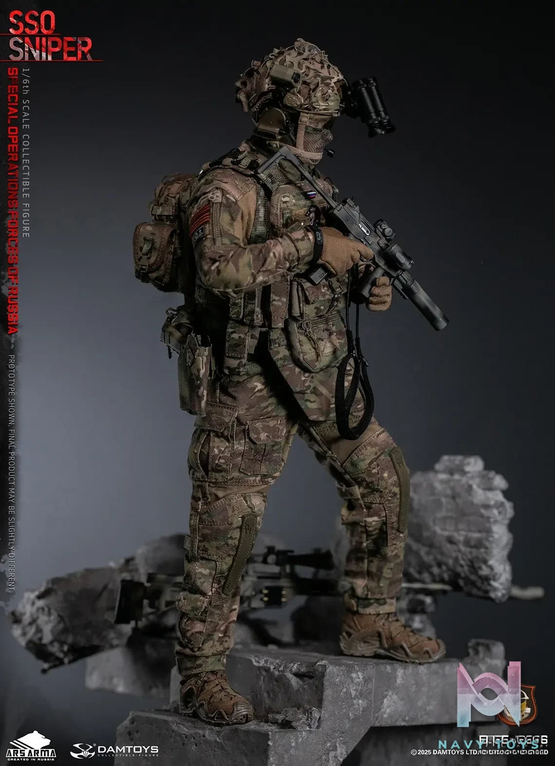 DAMTOYS – 1/6 Scale Russian Federation SSO Special Forces Sniper Item No. 78108 (Licensed)