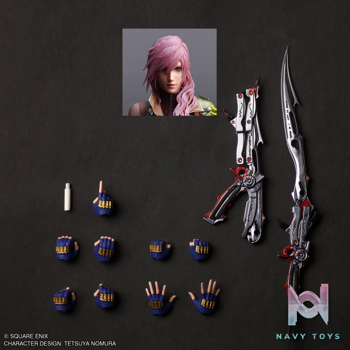 SQUARE ENIX – Final Fantasy XIII PLAY ARTS SHIN Lightning (Licensed)