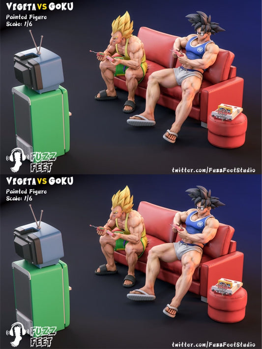Goku & Vegeta - Dragon Ball - FuzzFeet Studio resin statue FuzzFeet Studio anime figure
