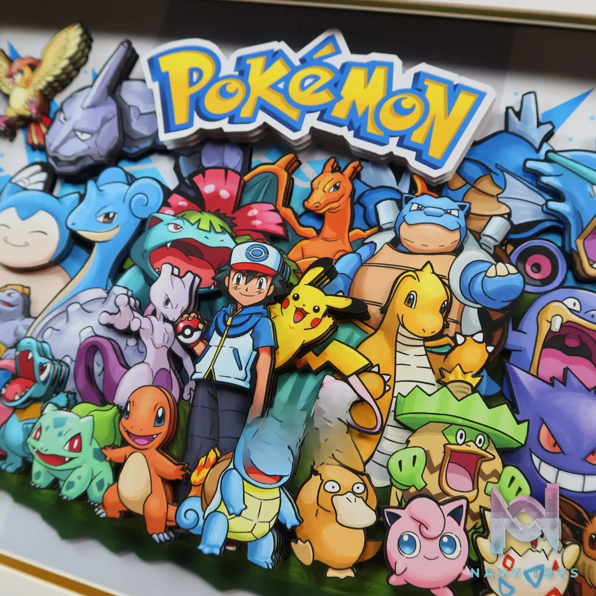 KALA HOME Studio – Pokémon Multiple Characters #04 3D Decorative Painting Pokémon