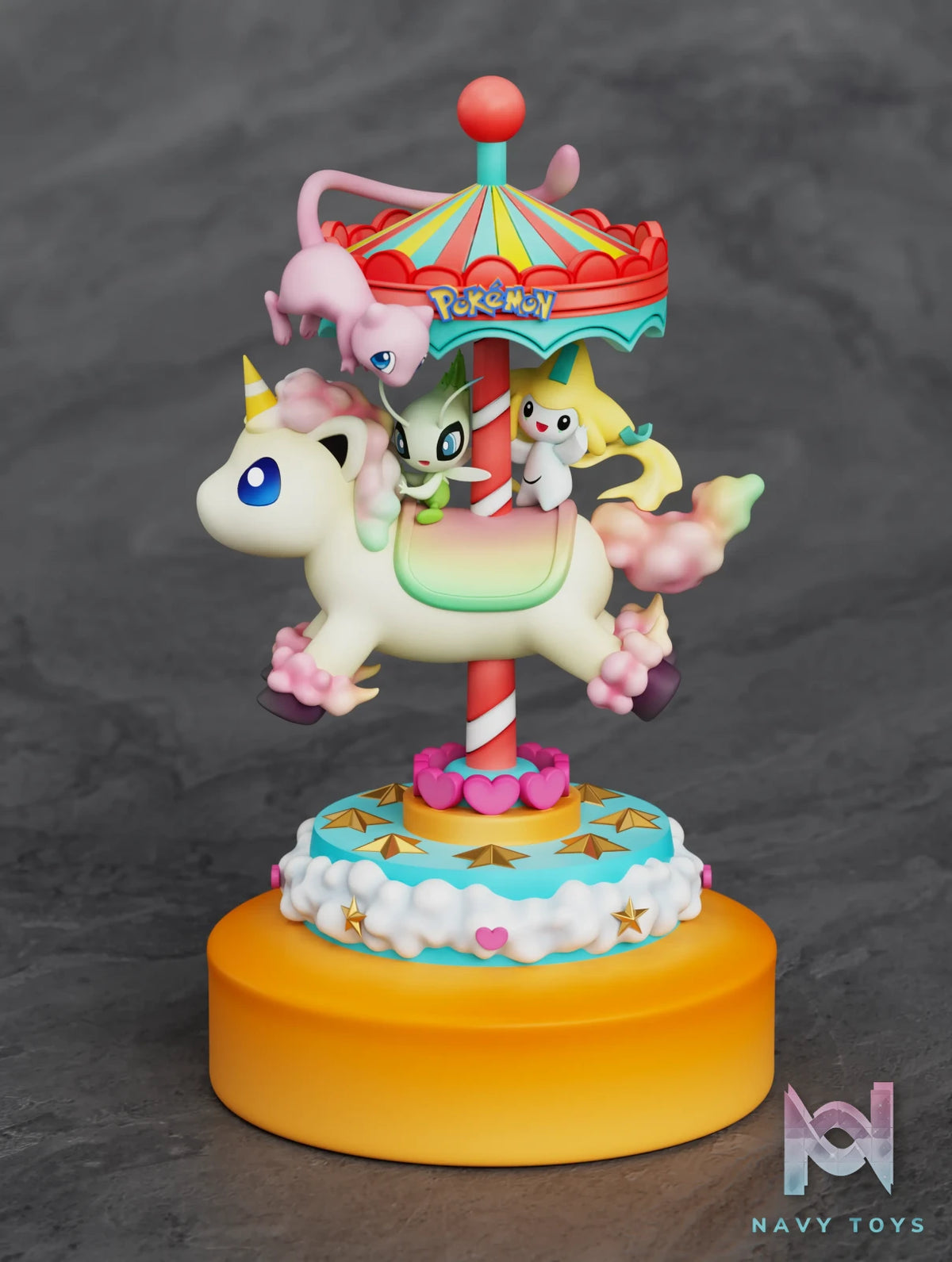 Sun Studio – Hobbyhorse Series #7 Mew X Celebi X Jirachi Pokémon
