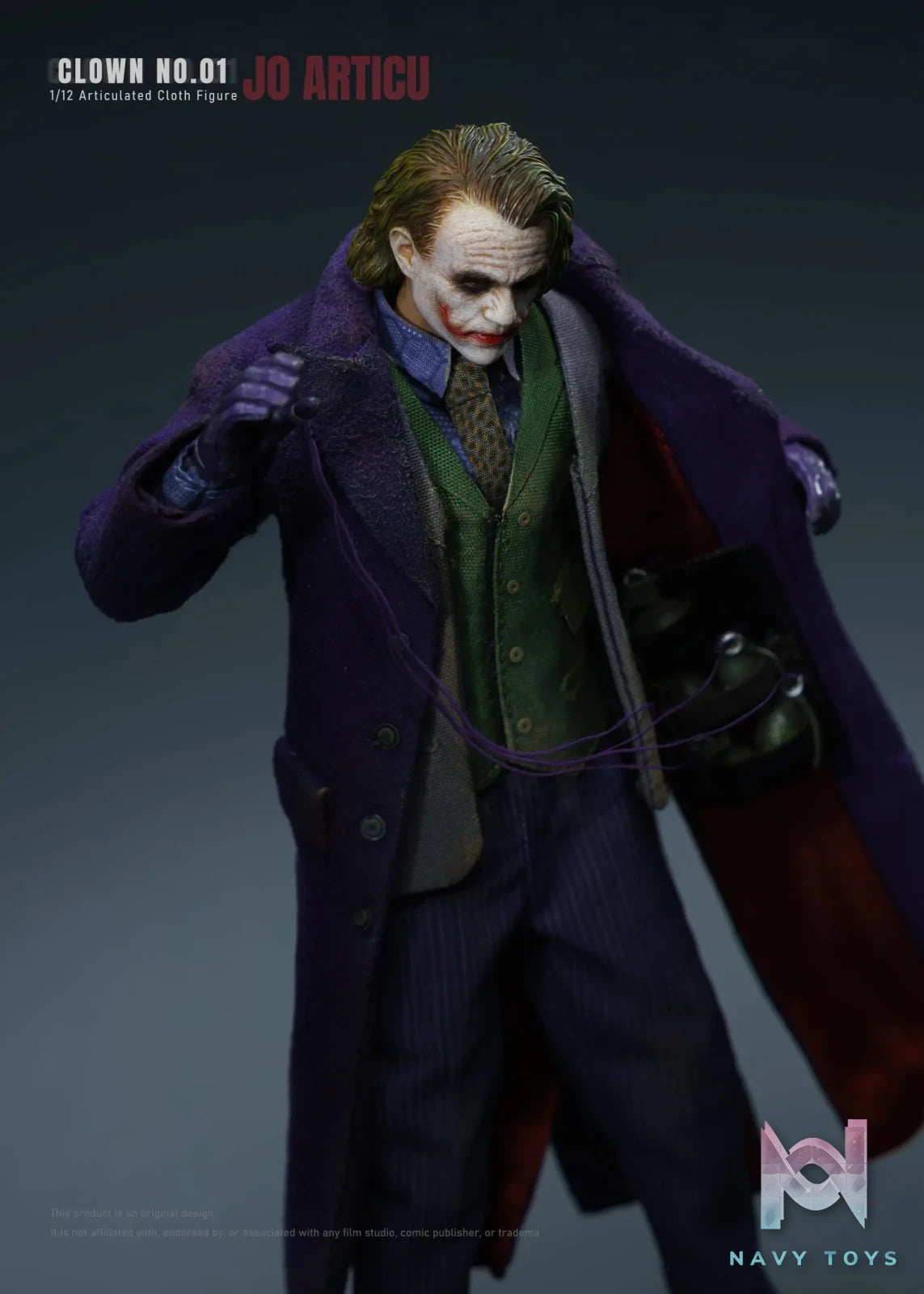 JO ARTICU Studio – CLOWN No.01 1/12 Scale Cloth Outfit Articulated Figure DC Comics