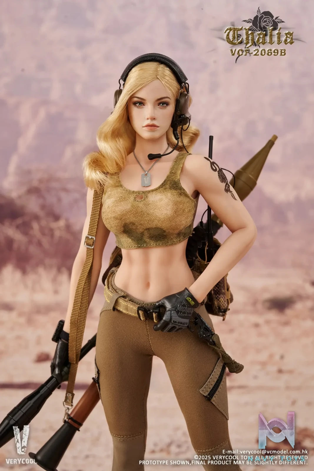 VERYCOOL – 1/6 Scale Action Figure VCF-2069 Desert female soldier -Thalia (Licensed)