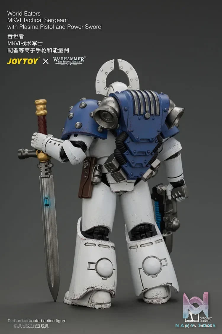 JOYTOY – World Eaters MKVI Tactical Sergeant with Plasma Pistol and Power Sword JT05145 (Licensed)