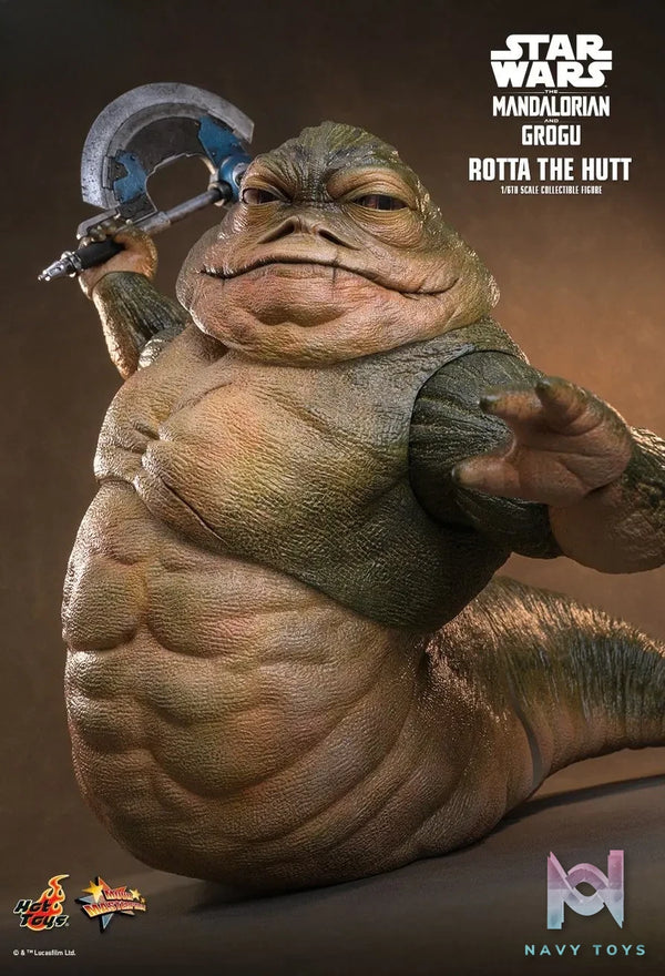 Hottoys – Star Wars: The Mandalorian X Grogu Rotta The Hutt 1/6th scale Collectible Figure MMS885 (Licensed)