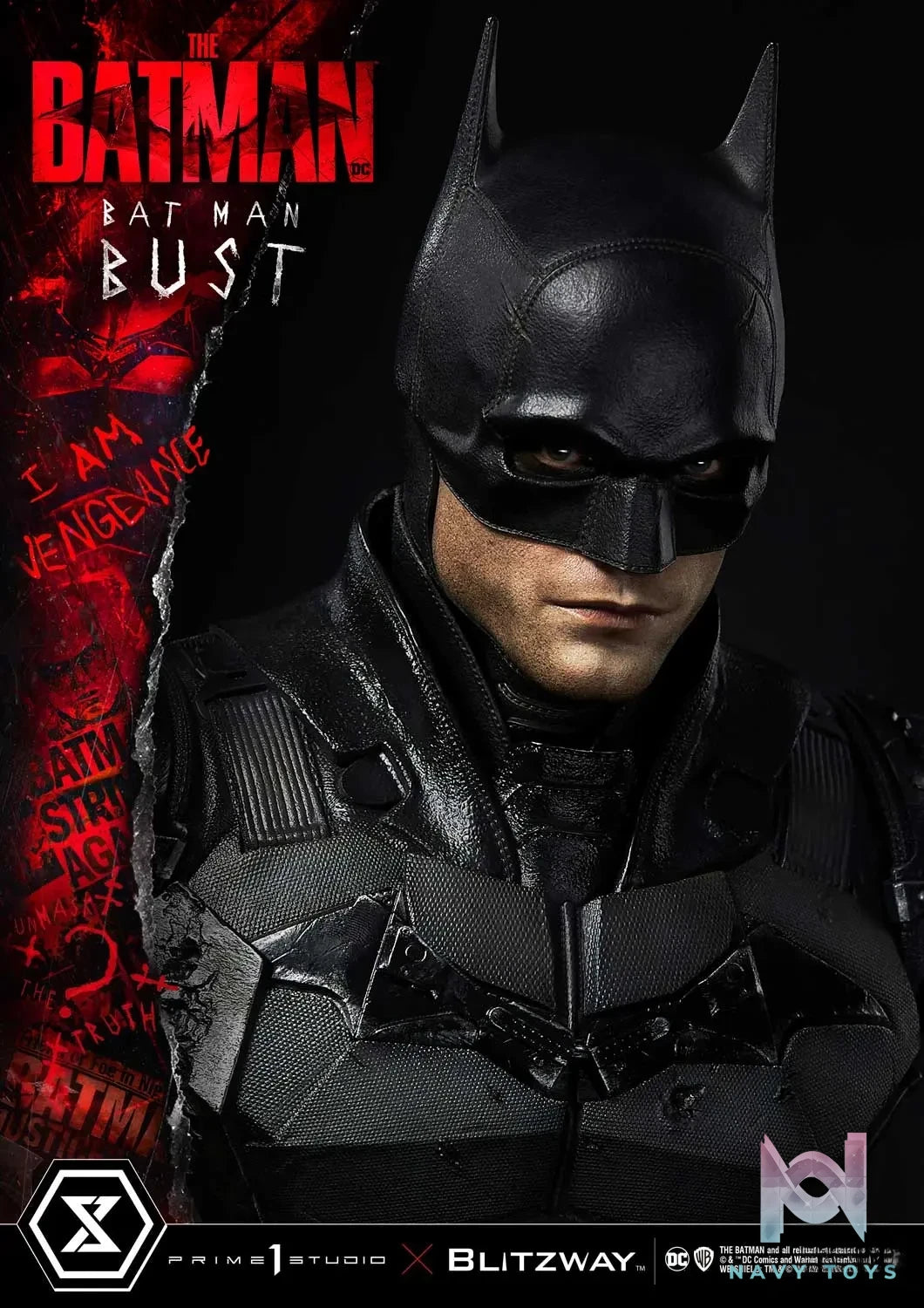 Prime 1 Studio – Premium Bust The Batman (Film) The Batman PBDC-09 PBDC-10 (Licensed)