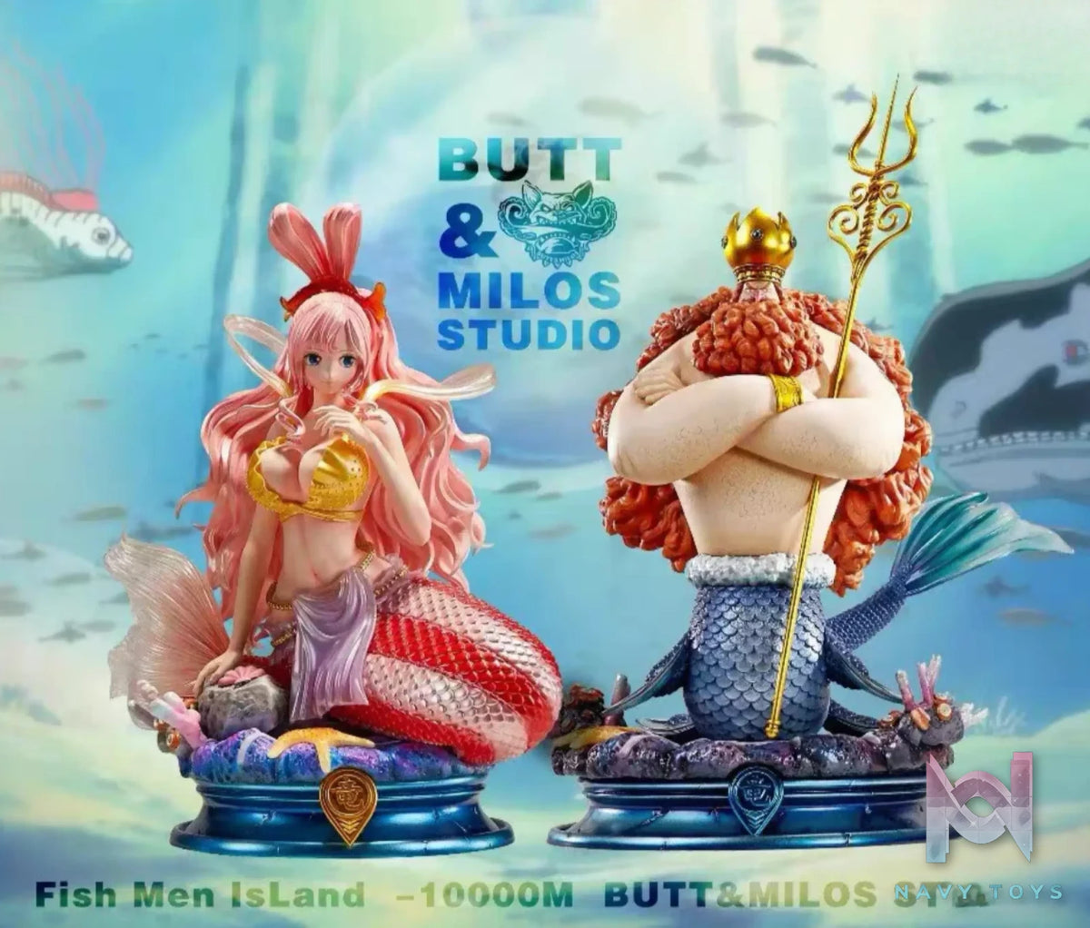 Butt & Milos Studio – One Piece Hody Jones & Shirahoshi & Neptune & Ryuboshi & Fukaboshi & Zeo & Igaram & Daruma & Manboshi & Dosun & Ikarosu Muhhi & Otohime
