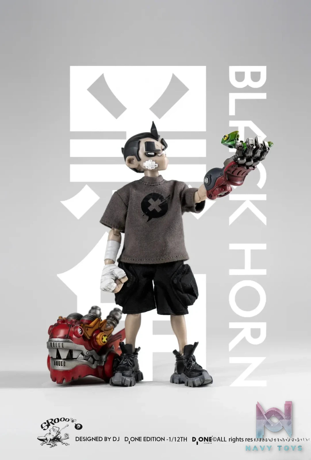 D ONE Studio – Black Horn Doll 1/12 The Year of The Loong (Licensed)
