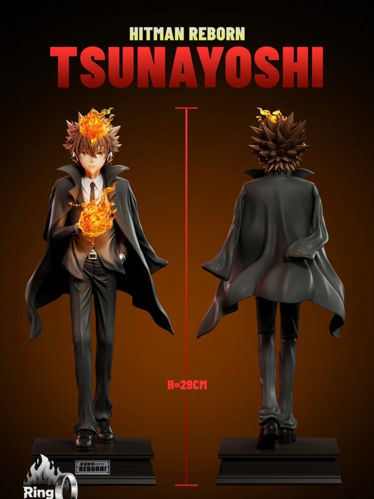 Tsunayoshi Sawada - Hitman Reborn - Ring Inscription Studio resin statue Ring Inscription Studio anime figure