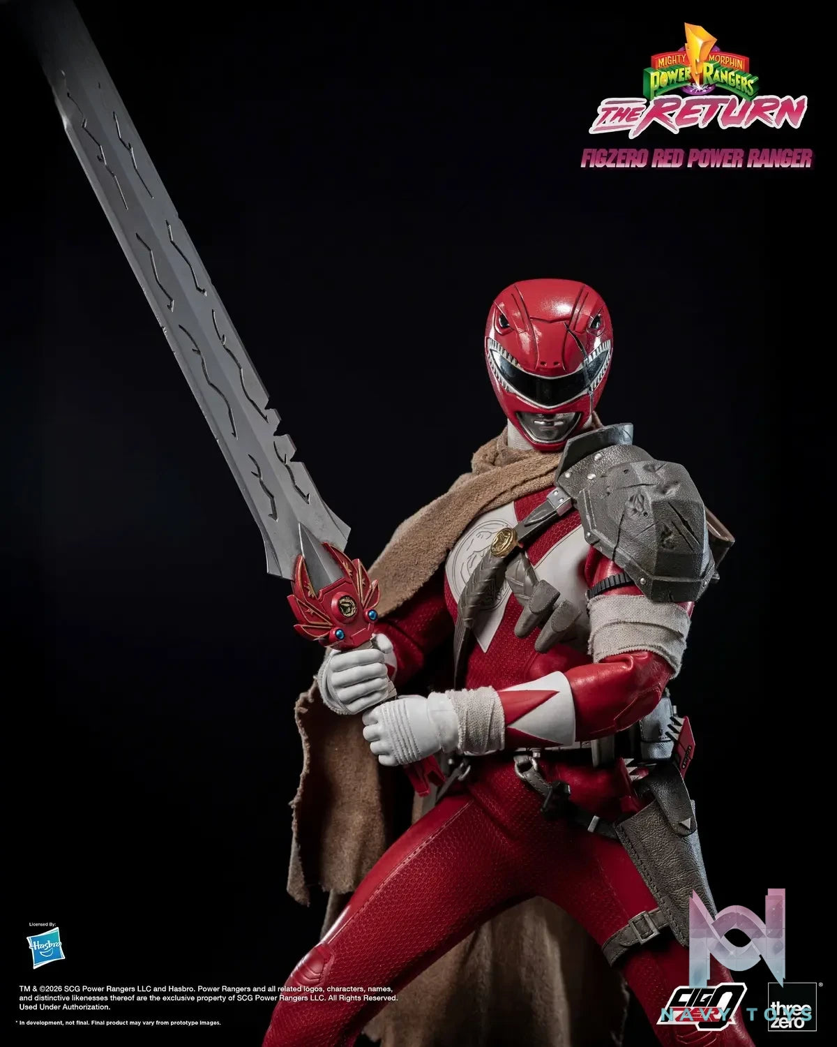 Threezero – Mighty Morphin Power Rangers: The Return FigZero 1/6 Red Power Ranger 3Z10200W0 (Licensed)